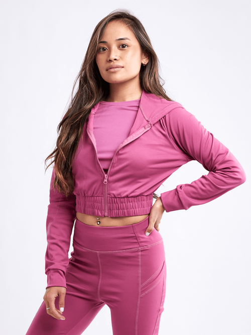 JupiterGear Athletic Zip-Up Crop Hoodie Jacket Jupiter Gear