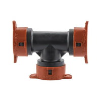 Orbit Irrigation 1/2" Black Drip-Lock Push-Fit Tee; Drip Tubing Connector EasyOptionXY LLC