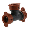 Orbit Irrigation 1/2" Black Drip-Lock Push-Fit Tee; Drip Tubing Connector EasyOptionXY LLC