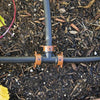 Orbit Irrigation 1/2" Black Drip-Lock Push-Fit Tee; Drip Tubing Connector EasyOptionXY LLC