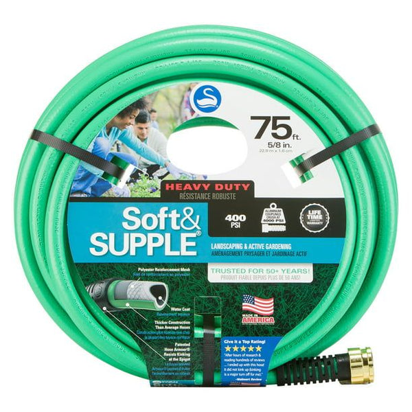 Swan House SNSS58075 Soft & Supple 5/8" x 75' Garden Hose EasyOptionXY LLC