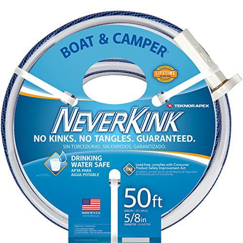 Teknor Apex NeverKink, 8612-50 Boat and Camper, Drinking Water Safe Hose, 5/8-Inch-by-50-Foot EasyOptionXY LLC