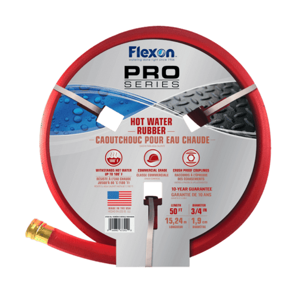 Hot Water Rubber Hose 3/4 In. X 50 Ft., Red EasyOptionXY LLC