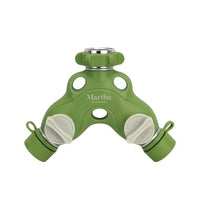 Martha Stewart MTS-TA2M 2-Way Metal Garden Hose Tap Adapter Y-Splitter EasyOptionXY LLC
