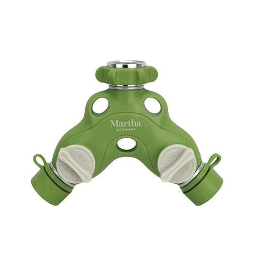 Martha Stewart MTS-TA2M 2-Way Metal Garden Hose Tap Adapter Y-Splitter EasyOptionXY LLC