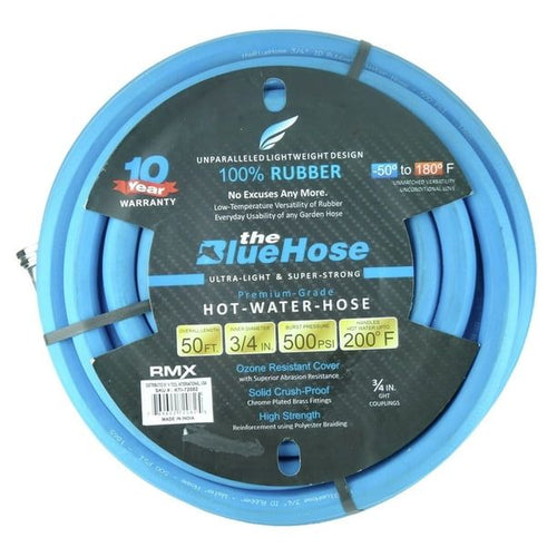 BluBird BSAL3450 BluBird AG-Lite 3/4 in. x 50 ft. Hot and Cold Water Rubber Garden Hose EasyOptionXY LLC