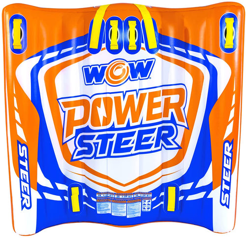 WOW Sports Power Steer 2 Person 2P Steerable Deck Tube Towable (22-WTO-4112) Jupiter Gear