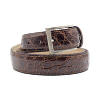 Zelli Italia Zelli Italia 71-155-CGN CAIMAN CROCODILE Belt, Cognac