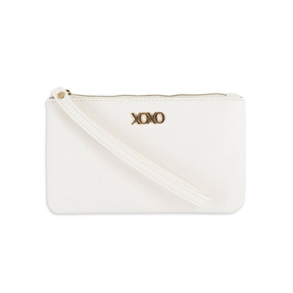 XOXO Women's Large White Saffiano Multifunction Solid / Patterned Wristlet Wallet EasyOptionXY LLC