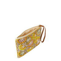 Lulu Women's Sequin Polyester Wristlet Lemon EasyOptionXY LLC
