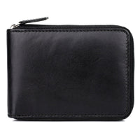 Dopp Men's Regatta Zip-Around Billfold with Zip Bill Compartment Leather, Black EasyOptionXY LLC