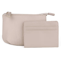 Julia Buxton Women's Pleated Coin Pouch, White Pepper EasyOptionXY LLC