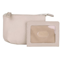 Julia Buxton Women's Pleated Coin Pouch, White Pepper EasyOptionXY LLC