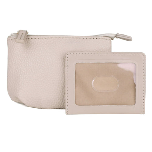 Julia Buxton Women's Pleated Coin Pouch, White Pepper EasyOptionXY LLC