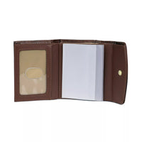 Julia Buxton Women's Heiress Pik-Me-Up Mini-Trifold Leather, Mahogany EasyOptionXY LLC