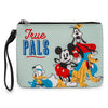 Buckle-Down Women's Disney Wallet, Single Pocket Wristlet, Disney Mickey and Friends Fab Four True Pals Group Pose Sage, Vegan Leather EasyOptionXY LLC
