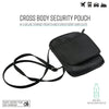 G Force Cross Body Security Pouch, RFID, Black EasyOptionXY LLC