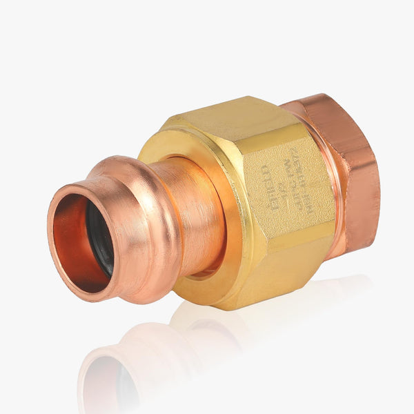 3/4" Press Copper Union x FPT (Female NPT Threaded) (Lead Free)