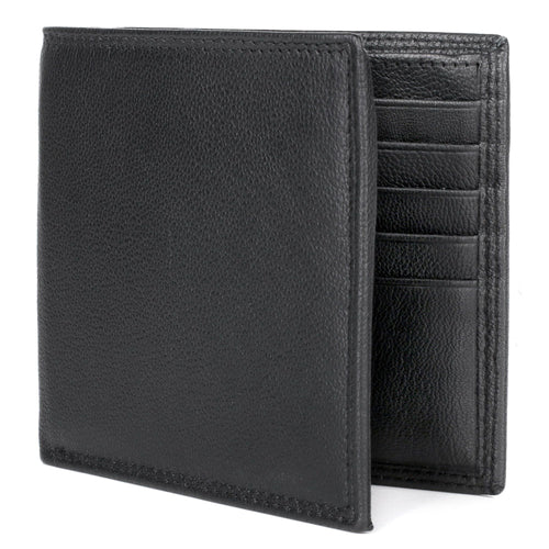J. Buxton Men's Emblem Cardex Leather, Black EasyOptionXY LLC