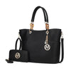 MKF Collection Bonita Vegan Leather Women's Tote Handbag & Wallet by Mia K - ( Color Black) EasyOptionXY LLC
