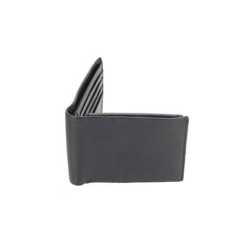 Montauk Leather Club Men's RFID Signal Blocking Genuine Leather Fixed Passcase with Gift Box EasyOptionXY LLC