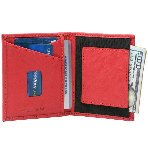 Alpine Swiss RFID Blocking Slim Front Pocket Wallet Leather Business Card Case EasyOptionXY LLC