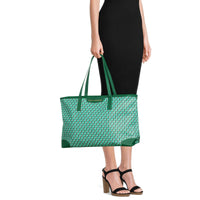 Time and Tru Women's Sustainable Signature Tote and Pouch Set, 2-Piece Mint Chip EasyOptionXY LLC