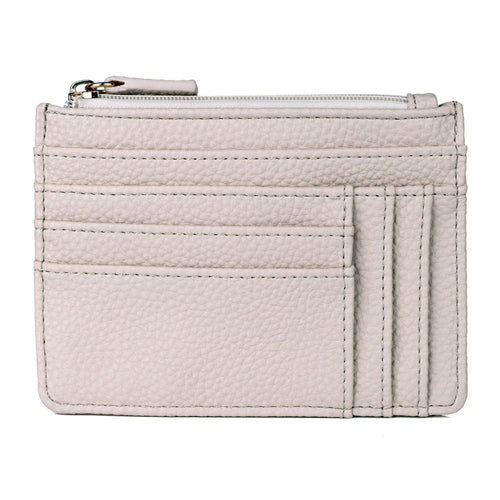 Julia Buxton Women's Pebble RFID Pik-Me-Up Slot Coin Pouch, White Pepper EasyOptionXY LLC