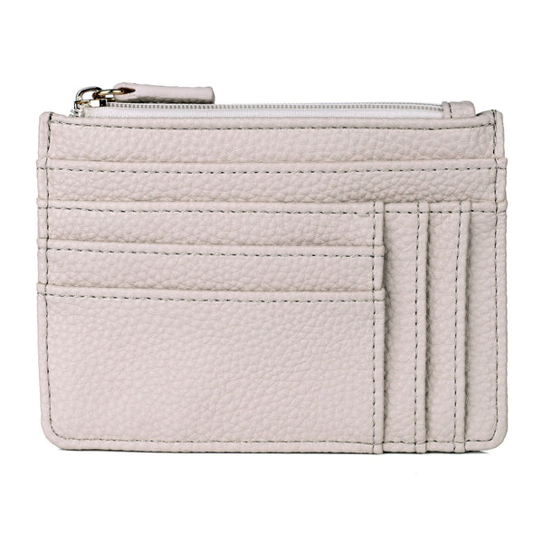 Julia Buxton Women's Pebble RFID Pik-Me-Up Slot Coin Pouch, White Pepper EasyOptionXY LLC