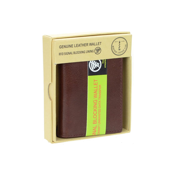 Montauk Leather Club Men's RFID Signal Blocking High Capacity Wallet Card Case EasyOptionXY LLC