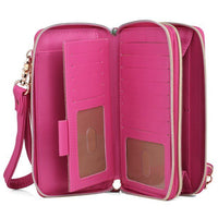 Julia Buxton Women's Fuchsia Floral Blooms Ultimate Organizer, Fuchsia EasyOptionXY LLC