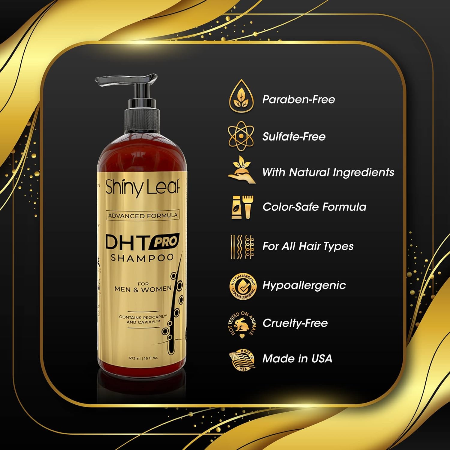 Shiny Leaf Bariatric Multivitamin with Iron With DHT Pro Shampoo