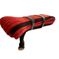 3/8'' x 85' Synthetic Winch Rope with forged winch hook MOJAB OFFROAD