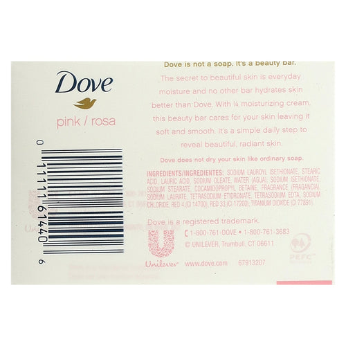 Dove, Beauty Bar Soap with Deep Moisture, Pink, 4 Bars, 3.75 oz EasyOptionXY LLC