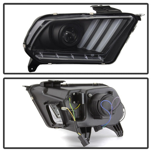 Spyder Ford Mustang 10-13 Projector Headlights - HID Model Only - Black PRO-YD-FM2010V2-HID-BK OffRoadUSA.com