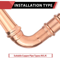 1" Press Copper Street Elbow (Lead Free) Plumbingsell