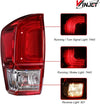 Winjet 2016-2023 Toyota Tacoma OEM Replacement Tail Lights - Chrome/Red OffRoadUSA.com