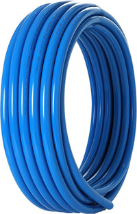 1/2" 2 x100ft, 200ft PEX-B Tubing (Blue & Red), 1/2" Barb Crimp Brass Fittings (30 PCS), Cinch Clamps (100 PCS) Plumbingsell