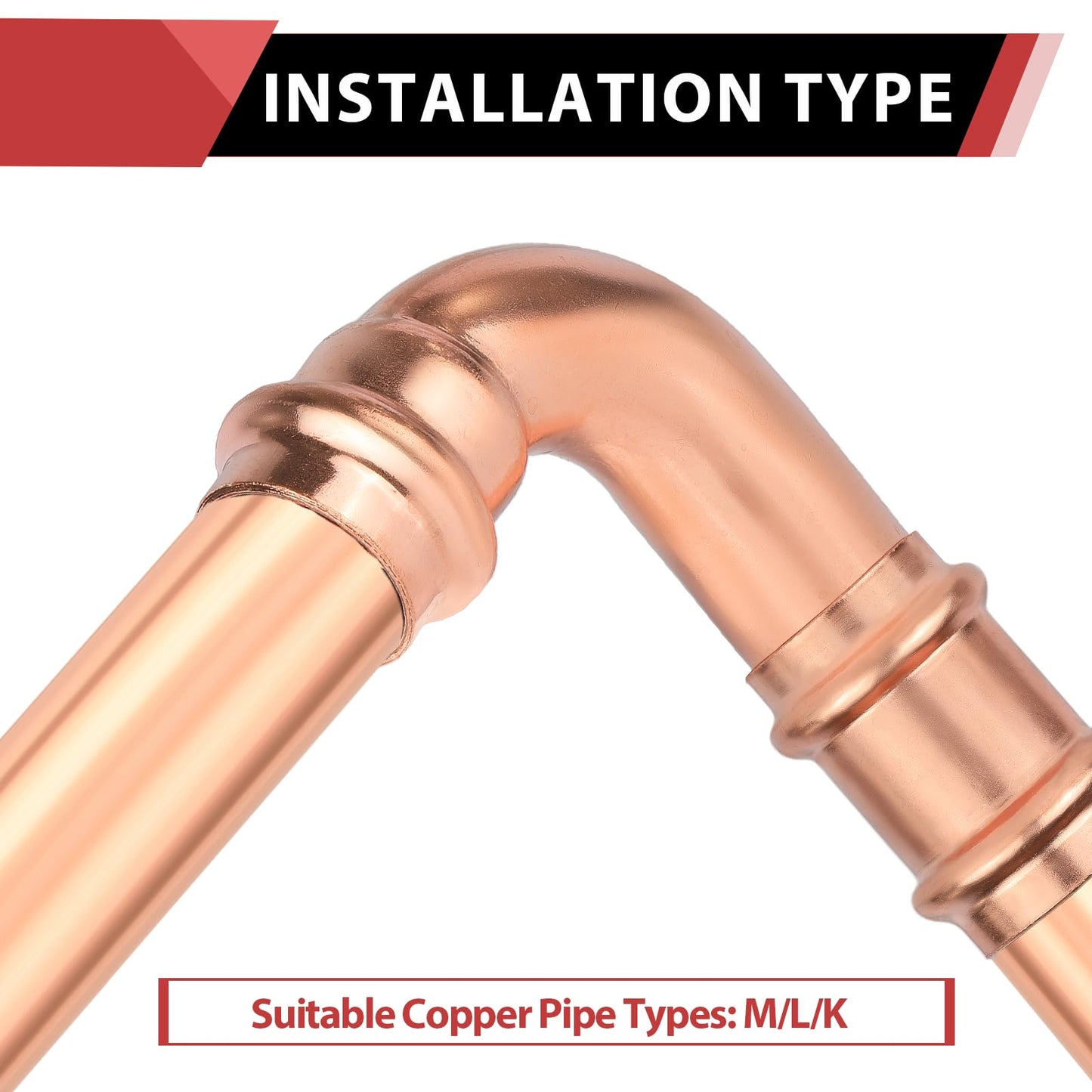 30 Pcs 3/4" Press Copper Street Elbow (Lead Free)