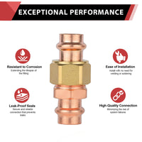 1" Press Copper Union (Lead Free)