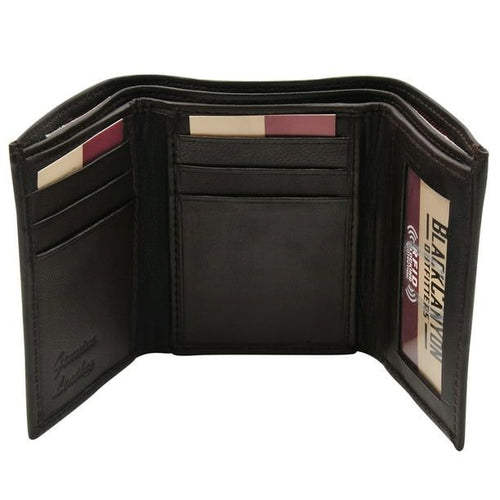 Blackcanyon Outfitters Bco Rfid Trifold Wallet/ Bk/Br EasyOptionXY LLC