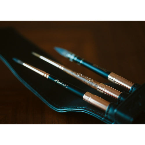 Raphael Le Voyageur 3-Brush Travel Set, Black Wallet EasyOptionXY LLC