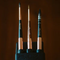 Raphael Le Voyageur 3-Brush Travel Set, Black Wallet EasyOptionXY LLC