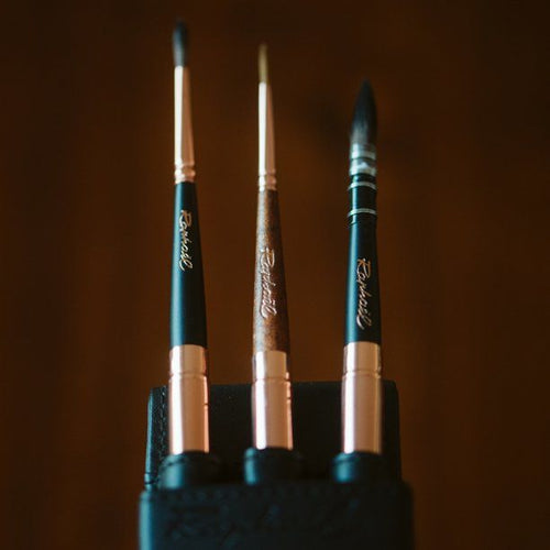 Raphael Le Voyageur 3-Brush Travel Set, Black Wallet EasyOptionXY LLC