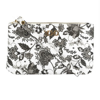 XOXO Women's Large Black & White Paisley Saffiano Leather Wristlet Wallet EasyOptionXY LLC