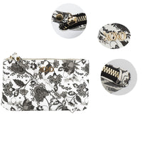 XOXO Women's Large Black & White Paisley Saffiano Leather Wristlet Wallet EasyOptionXY LLC