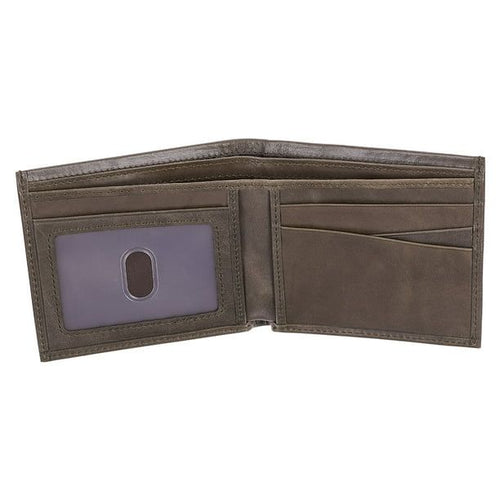 Genuine Leather RFID Wallet for Men With God All Things Are Possible Mathew 19:26 Quality Classic Brown Leather Bifold Wallet Christian Gifts for Men EasyOptionXY LLC