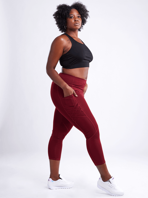 JupiterGear High-Waisted Criss-Cross Training Leggings with Hip Pockets Jupiter Gear