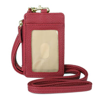 Julia Buxton Women's Pebble RFID Pik-Me-Up Convertible Lanyard, Red EasyOptionXY LLC