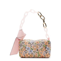 No Boundaries Women's Shoulder Handbag with Chain Strap, Pink Floral EasyOptionXY LLC